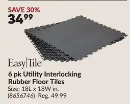 Princess Auto 6 pk Utility Interlocking Rubber Floor Tiles offer