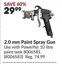 Princess Auto 2.0 mm Paint Spray Gun offer