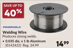 Princess Auto Welding Wire offer