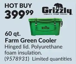 Princess Auto 60 qt. Farm Green Cooler offer