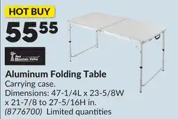 Princess Auto Aluminum Folding Table offer