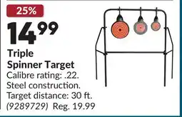 Princess Auto Triple Spinner Target offer