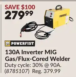 Princess Auto 130A Inverter MIG Gas/Flux-Cored Welder offer