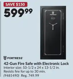 Princess Auto 42-Gun Fire Safe with Electronic Lock offer