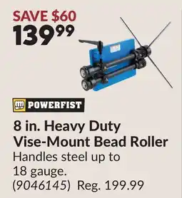 Princess Auto 8 in. Heavy Duty Vise-Mount Bead Roller offer