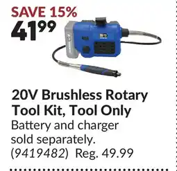 Princess Auto 20V Brushless Rotary Tool Kit, Tool Only offer
