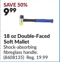 Princess Auto 18 oz Double-Faced Soft Mallet offer