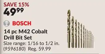 Princess Auto 14 pc M42 Cobalt Drill Bit Set offer