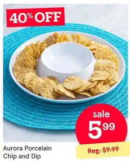 Kitchen Stuff Plus Aurora Porcelain Chip and Dip offer