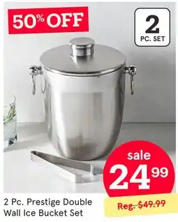 Kitchen Stuff Plus 2 Pc. Prestige Double Wall Ice Bucket Set offer