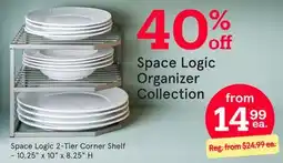 Kitchen Stuff Plus Space Logic 2-Tier Corner Shelf offer