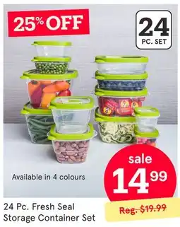 Kitchen Stuff Plus 24 Pc. Fresh Seal Storage Container Set offer