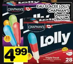 Supermarché PA EAU GLACÉE LOLLY CHAPMAN'S | Popsicles offer