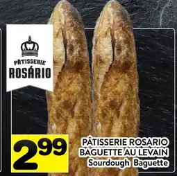 Supermarché PA PÂTISSERIE ROSARIO BAGUETTE AU LEVAIN | Sourdough Baguette offer