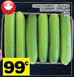Supermarché PA CONCOMBRES LIBANAIS | Lebanese Cucumbers offer
