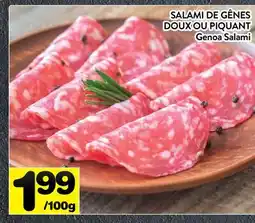Supermarché PA SALAMI DE GÊNES DOUX OU PIQUANT | Genoa Salami offer