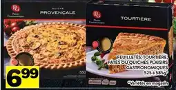 Supermarché PA FEUILLETÉS, TOURTIÈRE, PÂTÉS OU QUICHES PLAISIRS GASTRONOMIQUES offer