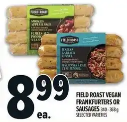 Metro Field roast vegan frankfurters or sausages offer