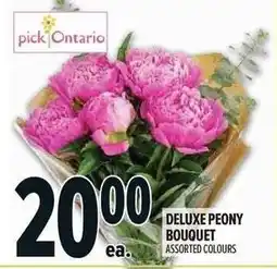 Metro Deluxe peony bouquet offer