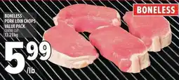 Metro Boneless pork loin chops value pack offer