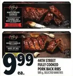Metro 44th street fully cooked pork back ribs offer