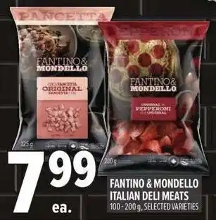 Metro Fantino & mondello italian deli meats offer