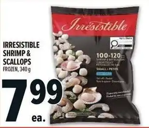 Metro Irresistible shrimp & scallops offer