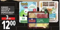 Metro Schneiders lunch mate or snack kit, or greenfield lunch kit offer