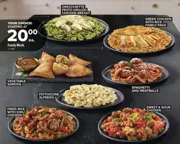 Metro Family Meals offer