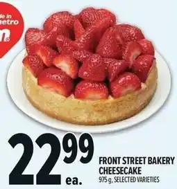 Metro Front street bakery cheesecake offer
