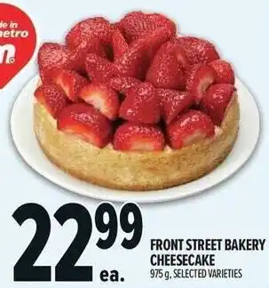 Metro Front street bakery cheesecake offer