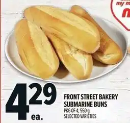 Metro Front street bakery submarine buns offer