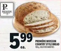 Metro Première moisson country style bread offer