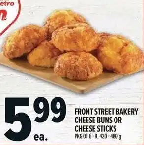 Metro Front street bakery cheese buns or cheese sticks offer