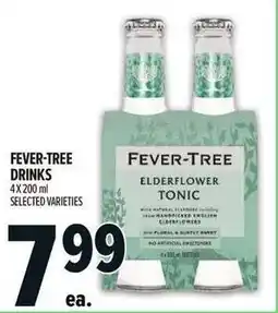 Metro Fever-tree drinks offer