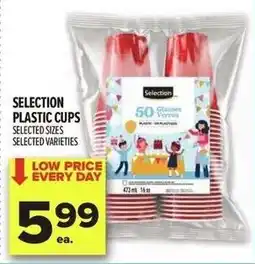 Metro Selection plastic cups offer