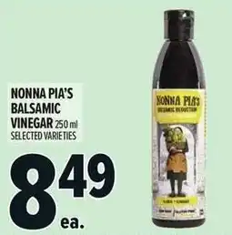 Metro Nonna pia's balsamic vinegar offer