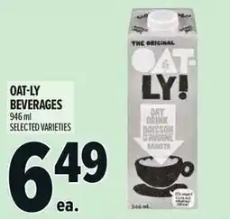 Metro Oat-ly Beverages offer