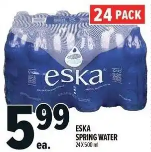 Metro Eska spring water offer