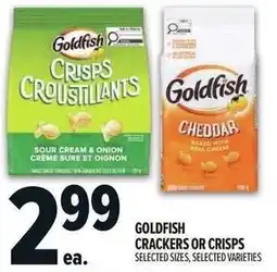 Metro Goldfish crackers or crisps offer