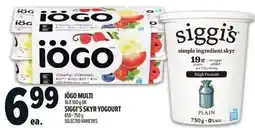 Metro Iögo multi or siggi's skyr yogourt offer