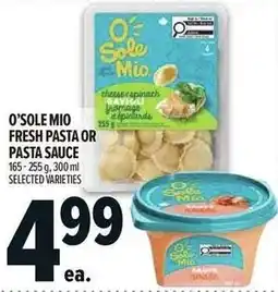 Metro O'sole mio fresh pasta or pasta sauce offer