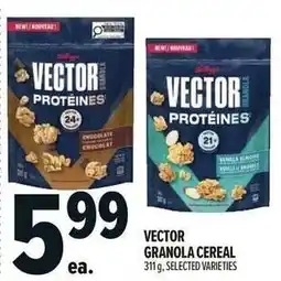 Metro Vector granola cereal offer