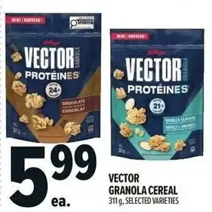 Metro Vector granola cereal offer