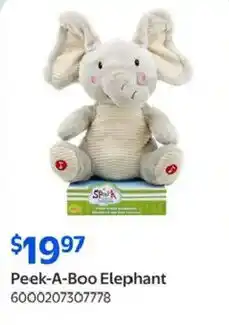 Walmart Peek-A-Boo Elephant offer