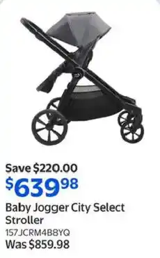 Walmart Baby Jogger City Select Stroller offer