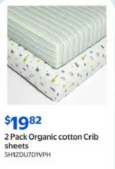 Walmart Organic Cotton Crib Sheets offer