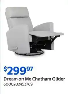 Walmart Dream on Me Chatham Glider offer