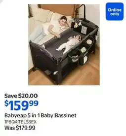 Walmart Babyeap 5 in 1 Baby Bassinet offer