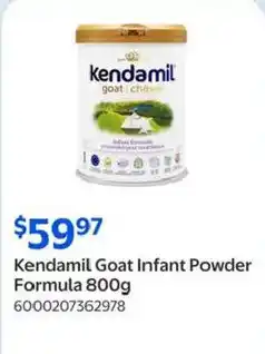 Walmart Kendamil Goat Infant Powder Formula offer
